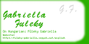 gabriella fuleky business card