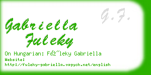 gabriella fuleky business card